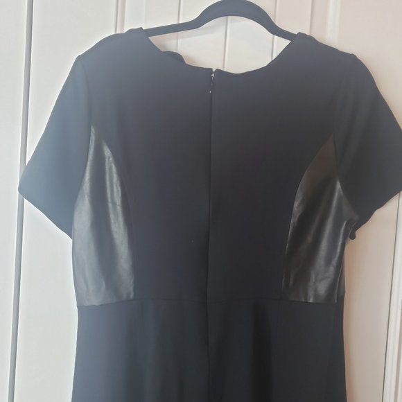 🦩Lane Bryant Knit and Leather Look Dress - Picture 2 of 5